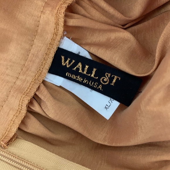 Wall Street Golden Formal Skirt - Picture 3 of 4